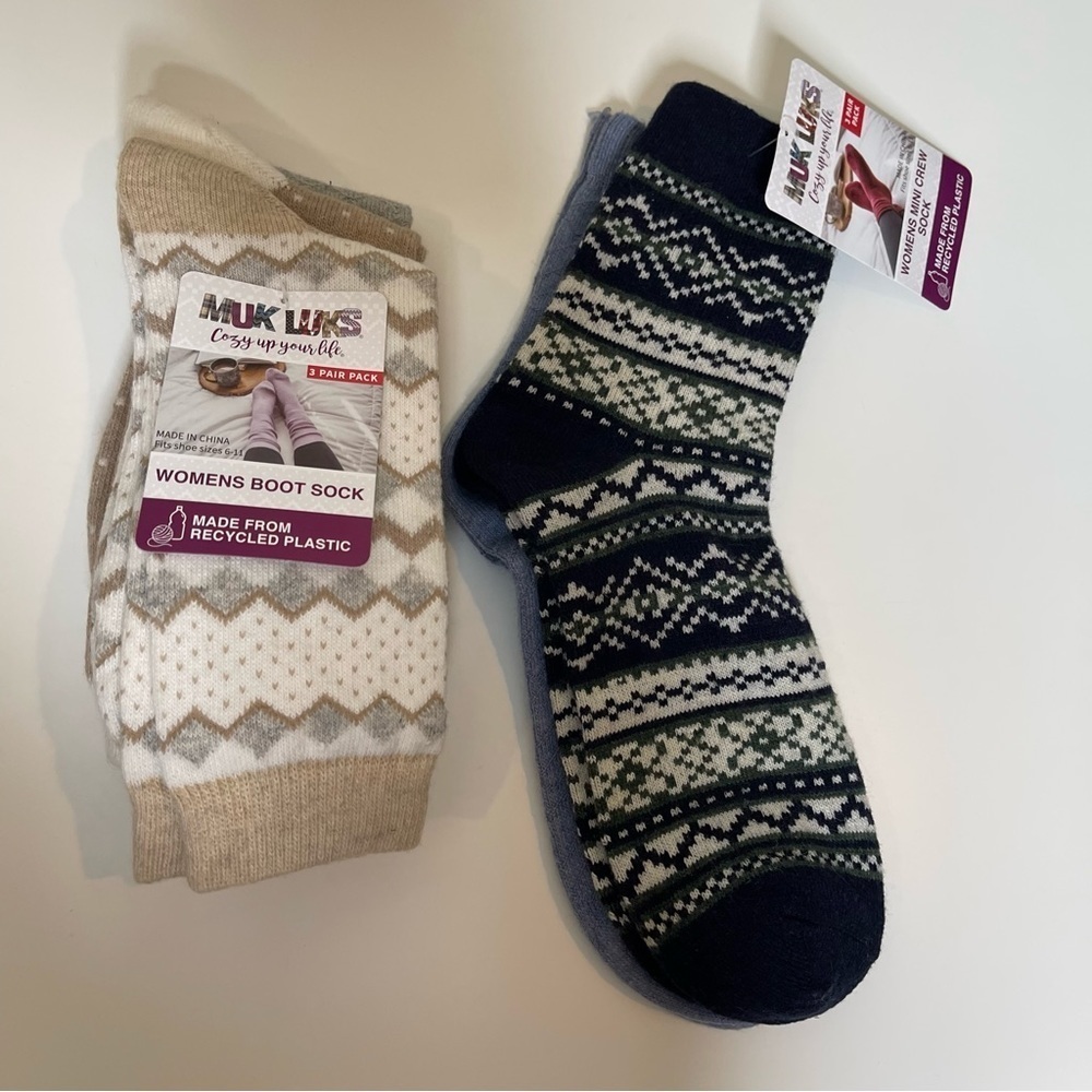 MUK LUKS Women's 5 Pair Socks